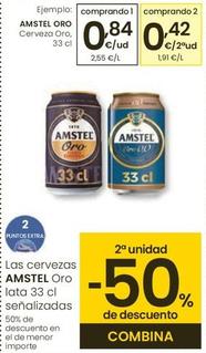 Oferta de Amstel - Oro Cerveza por 0,84€ en Eroski