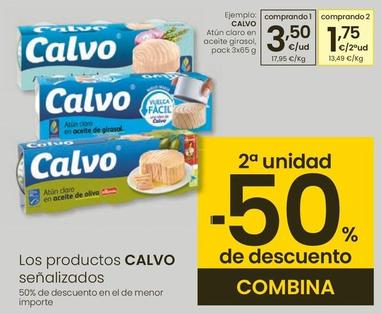 Oferta de Calvo - Atun Claro En Aceite Girasol Pack 3x por 3,5€ en Eroski