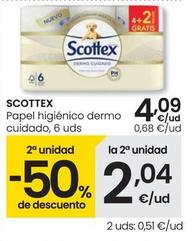 Oferta de Scottex - Papel Higiénico Dermo Cuidado por 4,09€ en Eroski