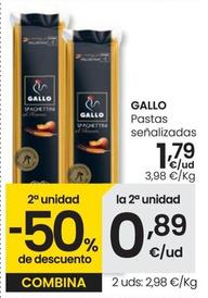 Oferta de Gallo - Pastas Senalizados por 1,79€ en Eroski