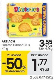 Oferta de Artiach - Galletas Dinosaurus por 3,55€ en Eroski