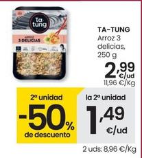 Oferta de Ta Tung - Arroz 3 Delicias por 2,99€ en Eroski