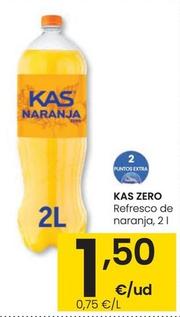 Oferta de Kas - Zero Refresco De Naranja por 1,5€ en Eroski