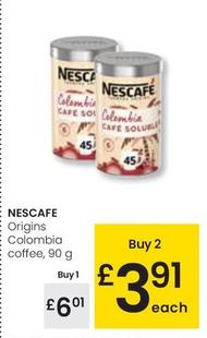 Oferta de Nescafé - Origins Colombia Coffee por 6,01€ en Eroski