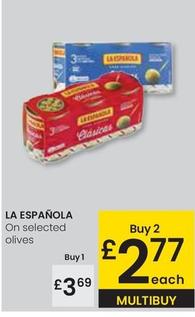 Oferta de La Española - On Selected Olives por 3,69€ en Eroski