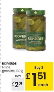 Oferta de Rioverde - Large Gherkins por 2,01€ en Eroski