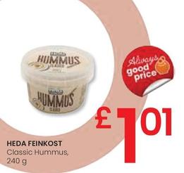 Oferta de Heda Feinkost - Classic Hummus por 1,01€ en Eroski