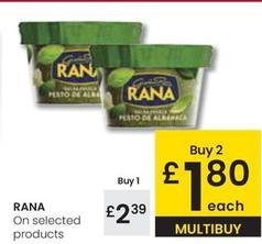Oferta de Rana - On Selected Products por 2,39€ en Eroski