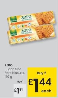 Oferta de Gullón - Zero Sugar-free Fibre Biscuits por 1,91€ en Eroski