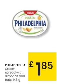 Oferta de Philadelphia - Cream Spread With Almonds And Oats por 1,85€ en Eroski