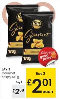 Oferta de Lay's - Gourmet Crips por 2,68€ en Eroski