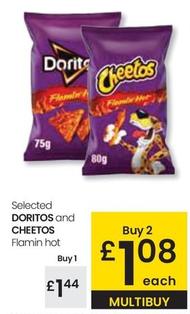 Oferta de Cheetos And Doritos - Selected And Flamin Hot por 1,44€ en Eroski