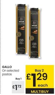 Oferta de Gallo - On Selecetd Pastas por 1,72€ en Eroski