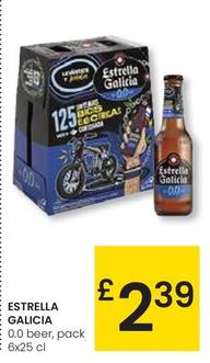 Oferta de Estrella Galicia - 0,0 Beer, Pack 6x por 2,39€ en Eroski