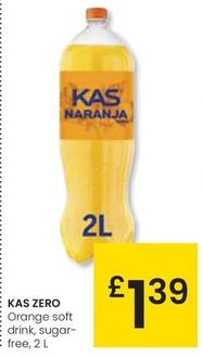 Oferta de Kas - Orange Soft Drink Sugar-free por 1,39€ en Eroski