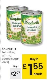 Oferta de Bonduelle - Petits Pois, With No Added Sugar por 2,07€ en Eroski