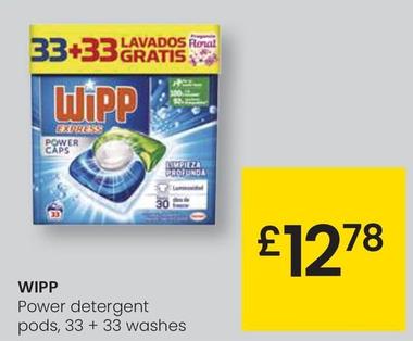 Oferta de Wipp - Power Detergent por 12,78€ en Eroski