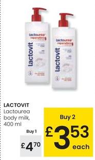 Oferta de Lactovit - Lactourea Body Milk por 4,7€ en Eroski