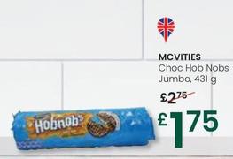 Oferta de Mcvitie's - Choco Hob Nobs Jumbo por 1,75€ en Eroski