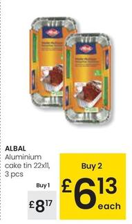 Oferta de Albal - Aluminium Cake Tin 22x11 por 8,17€ en Eroski