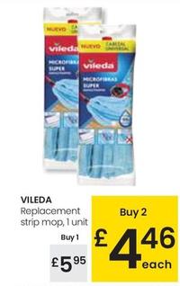 Oferta de Vileda - Replacement Strip Mop por 5,95€ en Eroski