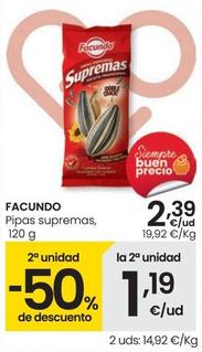 Oferta de Facundo - Pipas Supremas por 2,39€ en Eroski