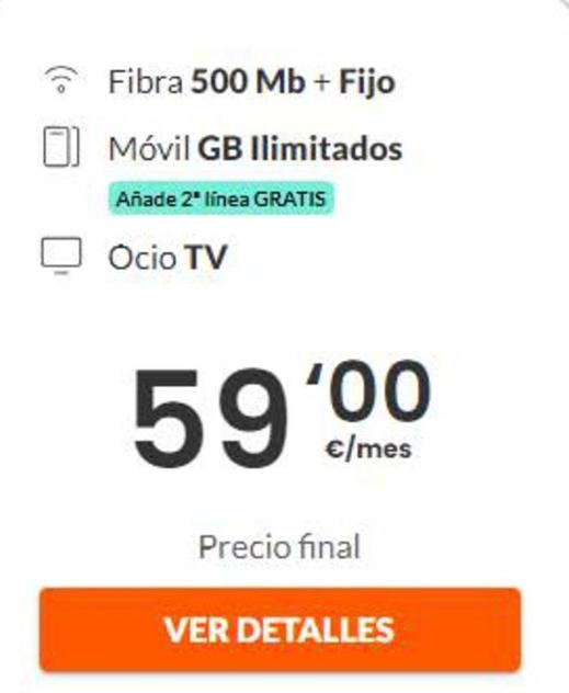 Oferta de Tarifas internet por 59€ en Euskaltel