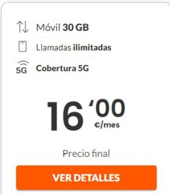 Oferta de Tarifas móvil por 16€ en Euskaltel