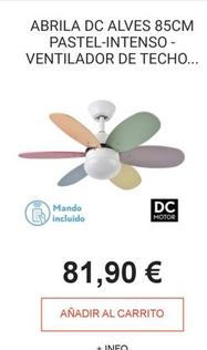 Oferta de Ventilador de techo por 81,9€ en La Oportunidad