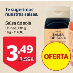 Oferta de Salsa De Soja por 3,49€ en La Sirena