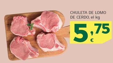 Oferta de Chuleta De Lomo De Cerdo por 5,75€ en HiperDino