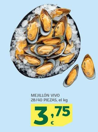 Oferta de Mejillon Vivo por 3,75€ en HiperDino