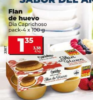 Oferta de Dia Caprichoso - Flan De Huevo por 1,35€ en Dia