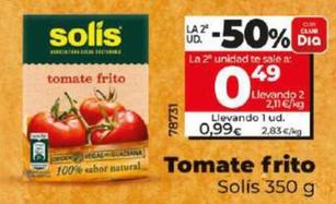 Oferta de Solís - Tomate Frito por 0,99€ en Dia