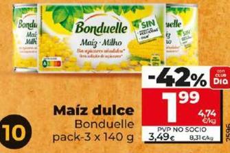 Oferta de Bonduelle - Maíz Dulce por 1,99€ en Dia