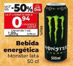 Oferta de Monster - Bebida Energética por 1,89€ en Dia