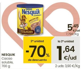 Oferta de Nestlé - Cacao Soluble por 5,45€ en Eroski