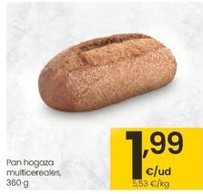 Oferta de Pan Hogaza Multicereales por 1,99€ en Eroski