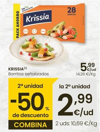 Oferta de Krissia - Barritas Señalizadas por 5,99€ en Eroski