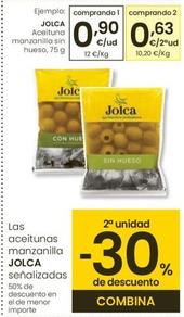 Oferta de Jolca - Aceituna Manzanilla Sin Hueso por 0,9€ en Eroski