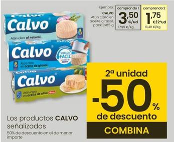 Oferta de Calvo - Atun Claro En Aceite Girasol por 3,5€ en Eroski