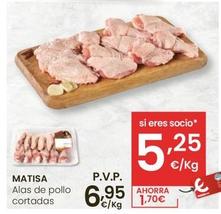 Oferta de Matisa - Alas De Pollo Cortadas por 6,95€ en Eroski