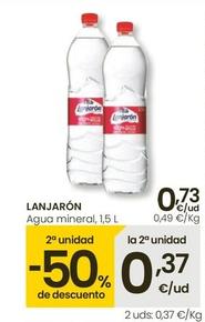 Oferta de Lanjarón - Agua Mineral por 0,73€ en Eroski