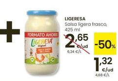 Oferta de Ligeresa - Salsa Ligera Frasco por 1,32€ en Eroski
