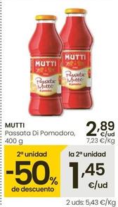 Oferta de Mutti Passata Di Pomodoro por 2,89€ en Eroski