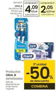 Oferta de Oral B - Dentifrico 3d White Luxe Perfeccion por 4,09€ en Eroski