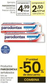 Oferta de Parodontax - Dentifrico Frescor Diario por 4,99€ en Eroski