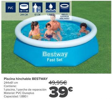 Oferta de  Bestway - Piscina Hinchable por 39€ en Carrefour