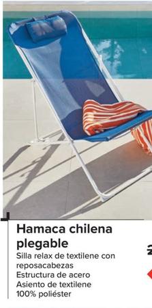 Oferta de Hamaca Chilena Plegable por 19,9€ en Carrefour