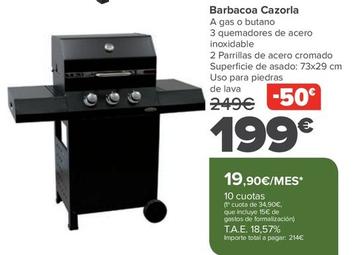 Oferta de Barbacoa Cazorla por 199€ en Carrefour